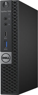 Dell OptiPlex 7050 Zevende generatie Intel® Core™ i5 i5-7500T 8 GB DDR4-SDRAM 128 GB SSD Zwart Mini PC