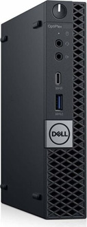 Dell Optiplex 7070 Micro USFF - Intel Core i7-8e Generatie - 8GB RAM - 256GB SSD - Windows 11 Zwart - small