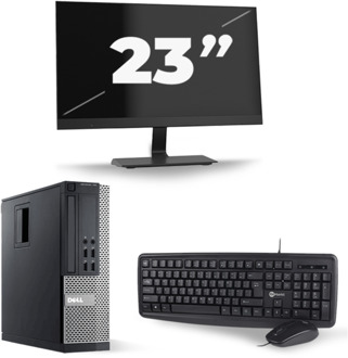 Dell Optiplex 790 SFF - Intel Core i5-2e Generatie - 8GB RAM - 256GB SSD - Windows 10 + 1x 23 inch Monitor