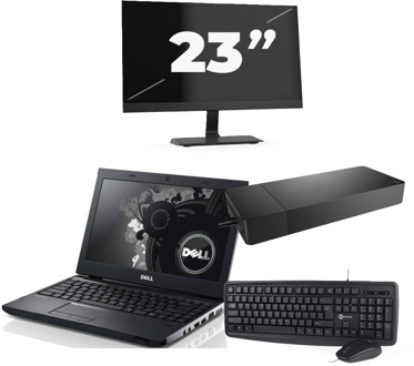 Dell Precision 3350 - Intel Core i7-10e Generatie - 15 inch - 16GB RAM - 256GB SSD - Windows 11 + 1x 23 inch Monitor