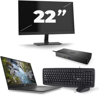 Dell Precision 5530 - Intel Core i7-8e Generatie - 15 inch - 16GB RAM - 256GB SSD - Windows 11 + 1x 22 inch Monitor