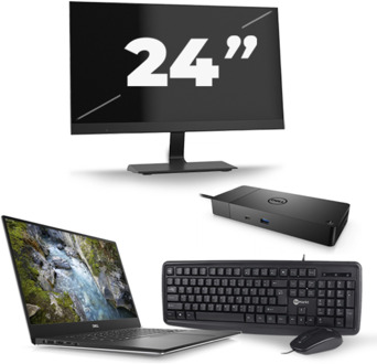 Dell Precision 5530 - Intel Core i7-8e Generatie - 15 inch - 16GB RAM - 256GB SSD - Windows 11 + 1x 24 inch Monitor