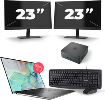 Dell Precision 5560 - Intel Core i7-11e Generatie - 15 inch - Touch - 16GB RAM - 256GB SSD - Windows 11 Home + 2x 23 inch Monitor
