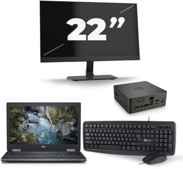 Dell Precision 7530 - Intel Core i7-8e Generatie - 15 inch - 16GB RAM - 256GB SSD - Windows 11 + 1x 22 inch Monitor