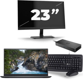 Dell Vostro 14 5410 - Intel Core i5-11e Generatie - 14 inch - 16GB RAM - 256GB SSD - Windows 11 + 1x 23 inch Monitor