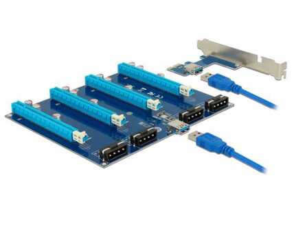 Delock 41427 interfacekaart/-adapter PCIe,USB 3.0 Intern