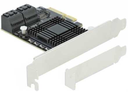 Delock 5 port SATA PCI Express x4 Card Low Profile Interface kaart