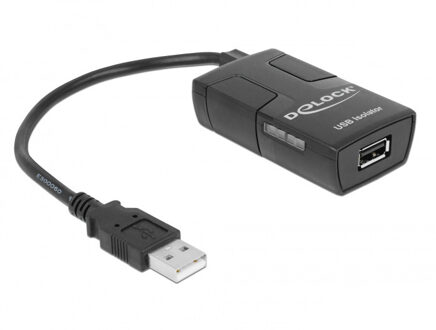 Delock 62588 USB-kabel 0,15 m USB 2.0 A USB 2.0 A, DC Zwart