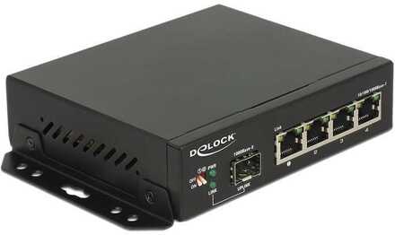 Delock 87704 netwerk-switch Gigabit Ethernet (10/100/1000) Zwart