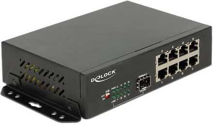 Delock 87708 netwerk-switch Gigabit Ethernet (10/100/1000) Zwart