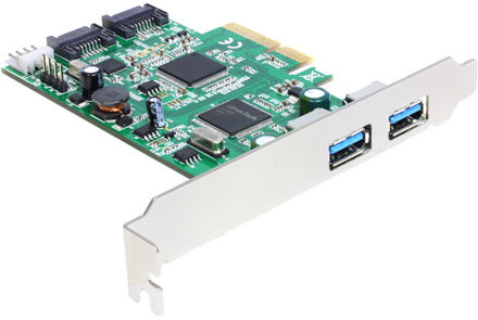 Delock 89359 2 poorten USB 3.0-controllerkaart USB-A PCIe