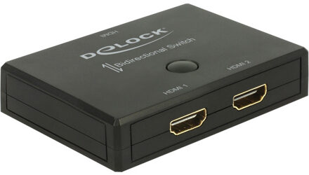 Delock bi-directionele HDMI schakelaar 2 naar 1 / 1 naar 2 - versie 2.0 (4K 60Hz HDR)