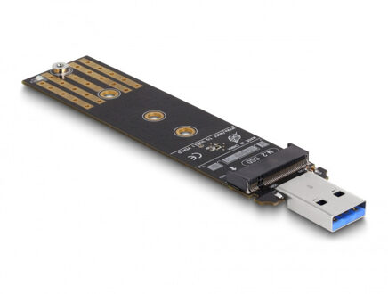 Delock Combo Converter voor M.2 NVMe PCIe of SATA SSD met USB 3.2 Gen 2 Converter