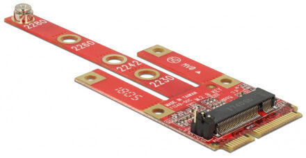 Delock Converter Mini PCIe > M.2 Key B slot + Micro SIM
