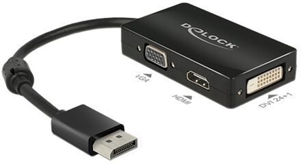 Delock Displayport naar HDMI, VGA, DVI verloopstuk