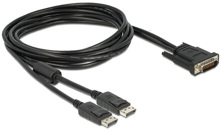 Delock DMS-59 (m) naar 2x DisplayPort (m) kabel - 2 meter