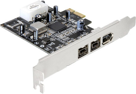 Delock FireWire 400/800 PCI Express kaart - 1x 6-pins + 2x 9-pins