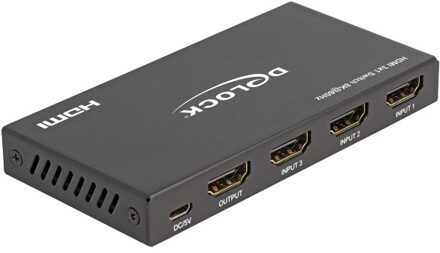 Delock HDMI Switch 3x HDMI in to 1x 8k 60 Hz HDMI switch