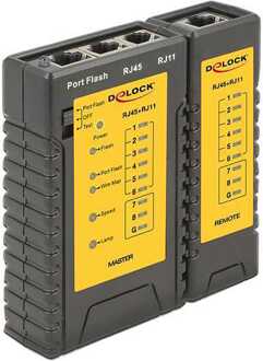 Delock Kabeltester RJ45/RJ12+Portfinder