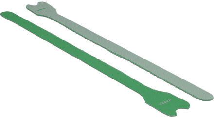 Delock Klittenband kabelbinders 300mm x 12mm / groen (10 stuks)