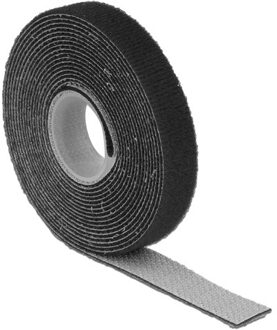 Delock Klittenband rol - lengte 1m / breedte 13mm - zwart