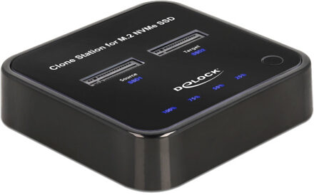 Delock M.2 Docking Station for 2 x M.2 NVMe PCIe SSD with Clone function Dockingstation