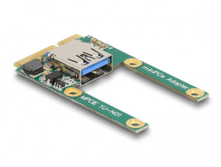Delock Mini PCIe I/O 1 x USB 2.0 Type-A female full size / half size Controller