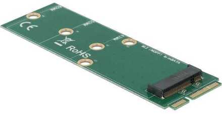 Delock mSATA naar M.2 Key B Slot Adapter