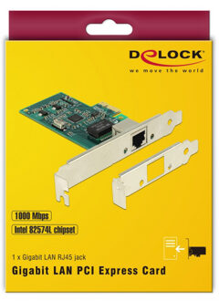 Delock PCI Express Card > 1 x Gigabit LAN