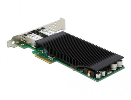 Delock PCI Express x4 Card to 2 x RJ45 Gigabit LAN PoE+ i350 Netwerkadapter