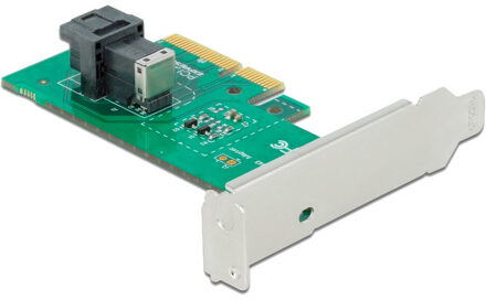 Delock PCIe x4 Card naar 1x SFF-8643 NVMe Low Profile Interface kaart