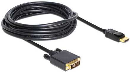 Delock Premium DisplayPort 1.1 naar DVI kabel (1920 x 1200) / zwart - 5 meter