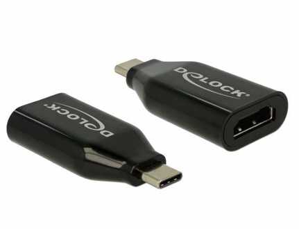 Delock Premium USB-C naar HDMI adapter met DP Alt Mode (4K 60 Hz) / zwart