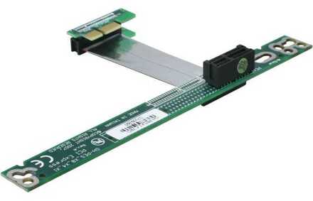 Delock Riser Card PCIe X1 flexibel 7cm