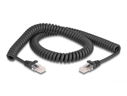 Delock RJ-45 Spiraalkabel male to male Cat.5e Kabel