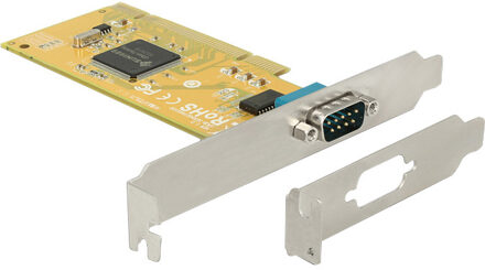 Delock seriële RS232 PCI kaart met 1 9-pins SUB-D poort en Low Profile bracket