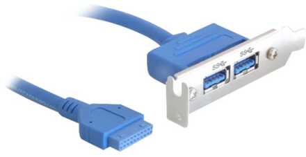 Delock USB 3.0 19-pin naar USB 3.0 A Female - 0.4 m
