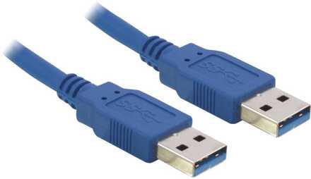 Delock USB 3.0 Kabel - Blauw - 1 meter