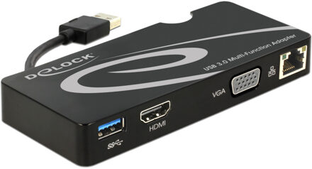Delock USB 3.0 Netwerkadapter 1 Gbit/s HDMI, VGA, USB 3.0, LAN (10/100/1000 MBit/s)