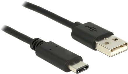 Delock USB A naar type C kabel 1 meter