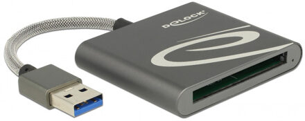 Delock USB Cardreader met USB-A connector en 1 kaartsleuf - voor CFast geheugenkaarten - USB3.0