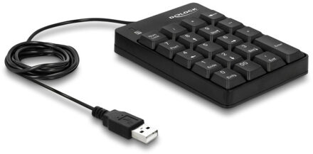 Delock USB Nummernblock 19 Tasten schwarz - Delock