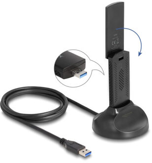 Delock Wi-Fi 6E Dual Band WLAN USB Adapter AX3000 WLAN adapter