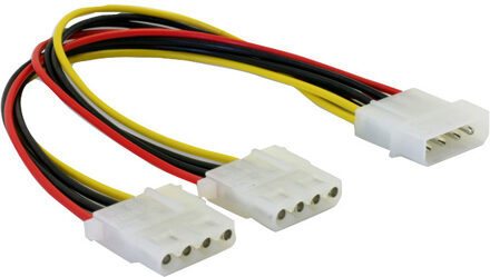 Delock Y-kabel Power > 2x 4pin Molex