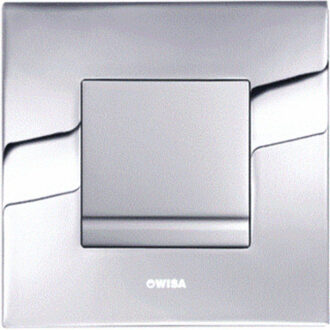 Delos bedieningsplaat metaal mechanisch 16x16cm voor XS urinoirelement mat/glanschroom 8050418650 Mat/glanschroom glans