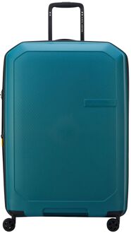 Delsey Anvers Spinner 75 cm - Uitbreidbaar 97/107 liter - 75.5x49x31/34 cm - teal blue hardcase koffer Blauw - H 75.50 x B 49 x D 31 cm