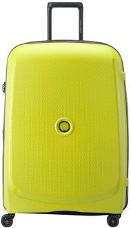 Delsey Belmont Plus MR Trolley L Expandable green chartreuse hardcase koffer Groen - H 76 x B 52 x D 32 cm
