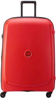 Delsey Belmont Plus MR Trolley L Expandable red hardcase koffer Rood - H 76 x B 52 x D 32 cm