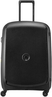 Delsey Belmont Plus MR Trolley M Expandable black hardcase koffer Zwart - H 71 x B 47 x D 31 cm