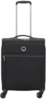 Delsey Brochant 2.0 Slim Cabin Trolley 55/40 Expandable 4W black Zachte koffer Zwart - H 55 x B 40 x D 20